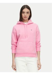 Tommy Jeans Bluza Flag DW0DW19958 Różowy jasny Regular Fit. Kolor: różowy. Materiał: bawełna #1