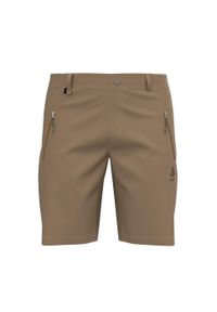 Spodenki trekkingowe męskie Odlo Short WEDGEMOUNT. Kolor: brązowy. Sport: turystyka piesza