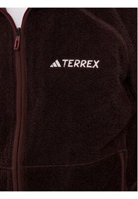 Adidas - adidas Polar Terrex Techrock Reversible High-Pile-Fleece IB1866 Brązowy Slim Fit. Kolor: brązowy. Materiał: syntetyk #4