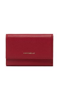 Coccinelle Duży Portfel Damski MW5 Metallic Soft E2 MW5 11 66 01 Czerwony. Kolor: czerwony. Materiał: skóra