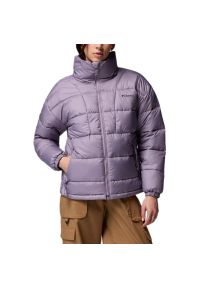 columbia - Kurtka damska Columbia Pike Lake 2133594554 - fioletowa. Kolor: fioletowy. Materiał: puch, poliester, materiał. Technologia: Omni-Heat (Columbia). Sezon: zima