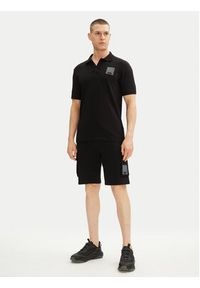 Karl Lagerfeld - KARL LAGERFELD Polo 745402 552235 Czarny Regular Fit. Typ kołnierza: polo. Kolor: czarny. Materiał: bawełna