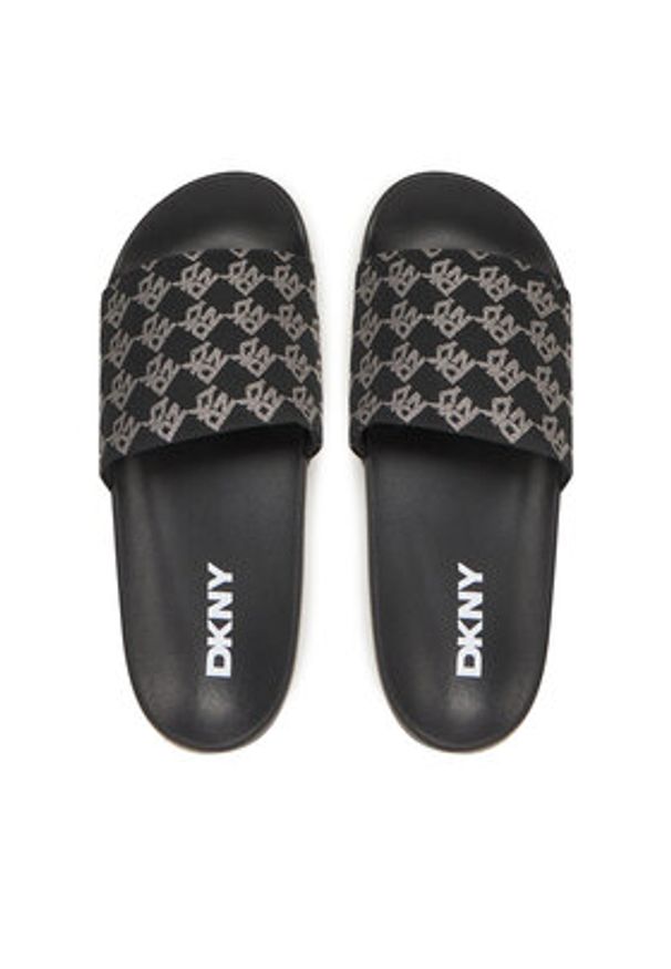 DKNY Klapki Zella K2533210 Czarny. Kolor: czarny. Materiał: materiał
