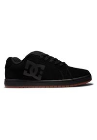 DC Shoes - Skórzane buty dla Mężczyzn GAVELER Czarny. Kolor: brązowy, zielony, wielokolorowy. Materiał: guma, skóra. Szerokość cholewki: normalna
