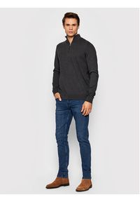 Selected Homme Sweter Berg 16074687 Szary Regular Fit. Kolor: szary. Materiał: bawełna