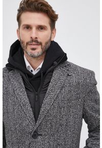 Karl Lagerfeld Płaszcz 512707.455704 męski kolor szary przejściowy. Okazja: na co dzień. Kolor: szary. Styl: casual, klasyczny #2