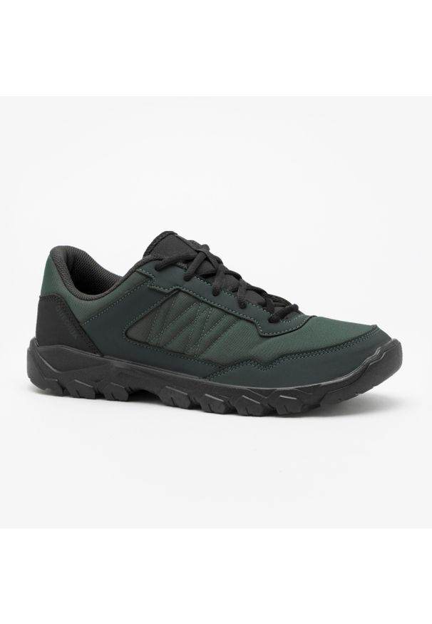 quechua - Buty turystyczne męskie Quechua NH50 niskie. Kolor: zielony, szary, wielokolorowy. Materiał: materiał. Sport: outdoor, turystyka piesza
