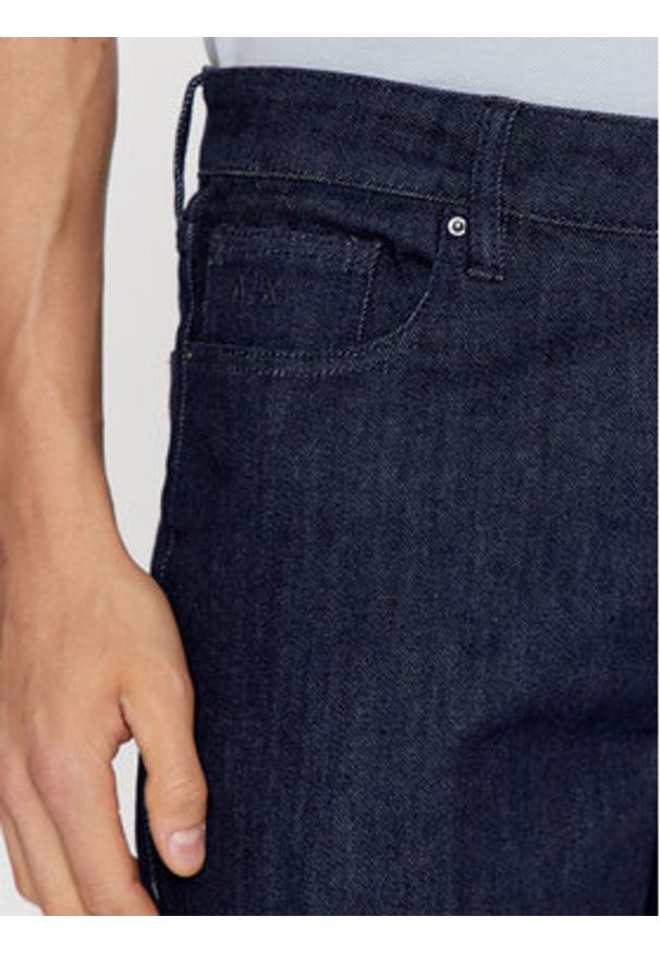 Armani Exchange Szorty jeansowe 3DZJ65 Z1XKZ 25FR Niebieski Regular Fit. Kolor: niebieski. Materiał: bawełna
