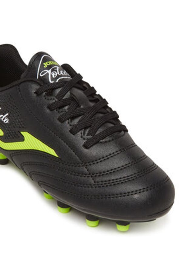 Joma Buty do piłki nożnej Toledo Jr 2501 TOJS2501FG Czarny. Kolor: czarny. Materiał: skóra