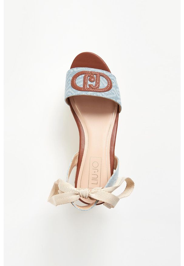 Liu Jo - Sandały damskie na koturnie LIU JO. Obcas: na koturnie