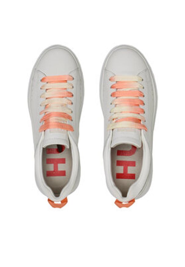Hugo Sneakersy Blake 50498661 10249945 01 Biały. Kolor: biały. Materiał: skóra