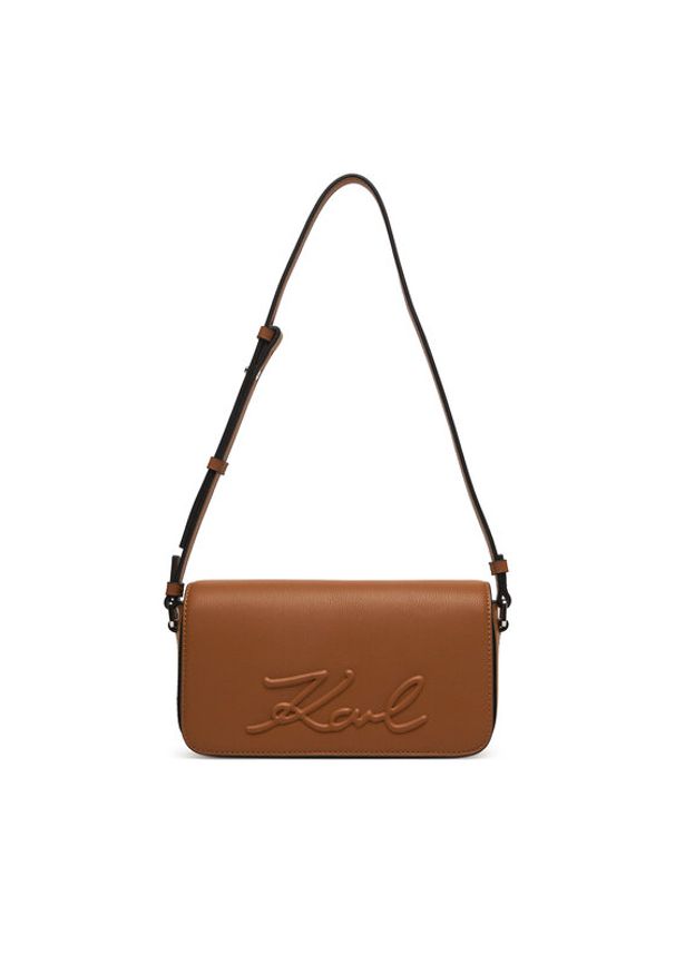 Karl Lagerfeld - KARL LAGERFELD Torebka B2W30222 Brązowy. Kolor: brązowy. Materiał: skórzane