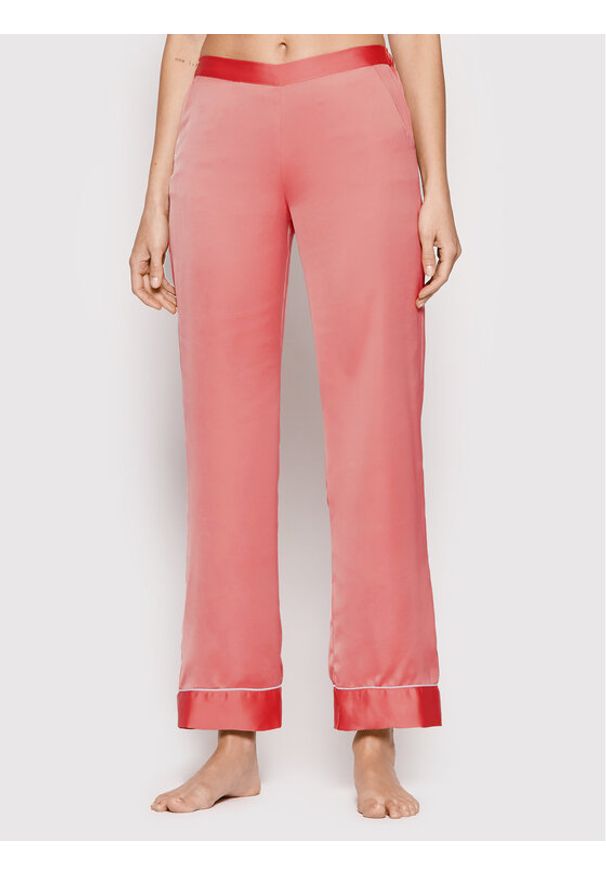 Etam Spodnie piżamowe Gia 6530732 Różowy Regular Fit. Kolor: różowy. Materiał: syntetyk