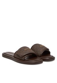 MICHAEL Michael Kors Klapki Suki 40S5SKFA1B Brązowy. Kolor: brązowy. Materiał: skóra #3