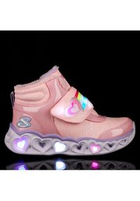 skechers - Skechers Sneakersy Heart Lights Brilliant Rainbow 302669L/PKLV Różowy. Kolor: różowy. Materiał: skóra #7