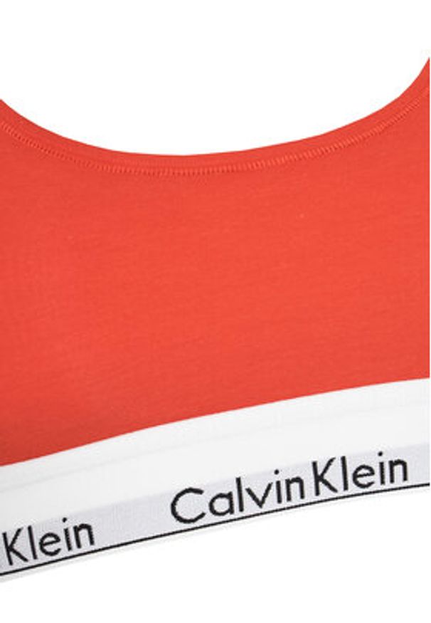 Calvin Klein Underwear Biustonosz top 0000F3785E Czerwony. Kolor: czerwony. Materiał: bawełna