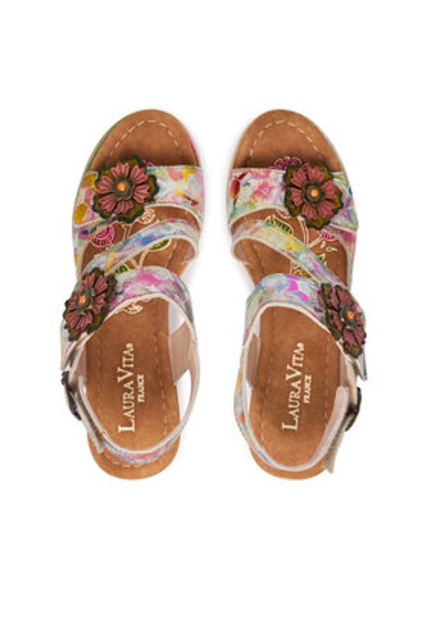 Laura Vita Sandały Ballon 22 Kolorowy. Materiał: skóra. Wzór: kolorowy
