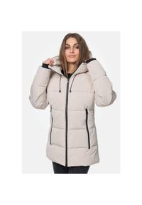 Parka dla kobiet Lonsdale Sally. Typ kołnierza: kaptur. Kolor: beżowy. Sezon: zima. Sport: turystyka piesza #1