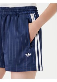 Adidas - adidas Szorty sportowe Pin-stripe Satin KD2285 Granatowy Loose Fit. Kolor: niebieski. Materiał: syntetyk #5