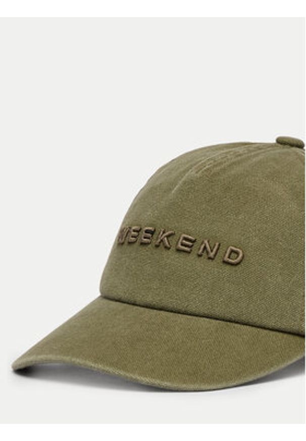 Weekend Max Mara Czapka z daszkiem Afalco 2615571034 Zielony. Kolor: zielony. Materiał: bawełna