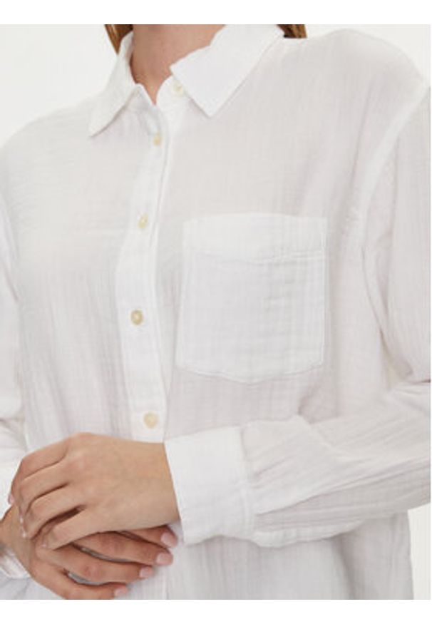 GAP - Gap Koszula 885282-01 Biały Relaxed Fit. Kolor: biały. Materiał: bawełna