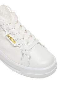 Love Moschino - LOVE MOSCHINO Sneakersy JA15055G1OIZ010B Biały. Kolor: biały. Materiał: materiał #4