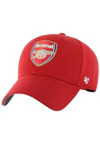 47 Brand - Czapka z daszkiem męska Arsenal FC MVP Cap. Kolor: czerwony. Materiał: wełna