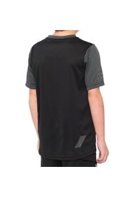100% koszulka rowerowa juniorska RIDECAMP black charcoal STO-46401-181-06. Kolor: wielokolorowy, czarny, szary