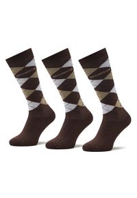 Horka Zestaw 3 par wysokich skarpet unisex Riding Socks 145450 Brązowy. Kolor: brązowy. Materiał: materiał