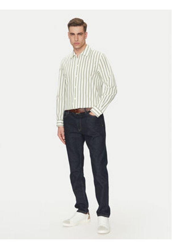 Marc O'Polo Koszula 522 7216 42598 Zielony Regular Fit. Typ kołnierza: polo. Kolor: zielony. Materiał: bawełna