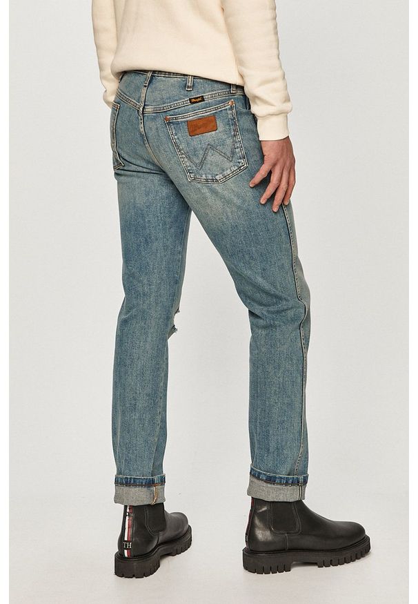 Wrangler - Jeansy Greensboro 803. Kolor: niebieski