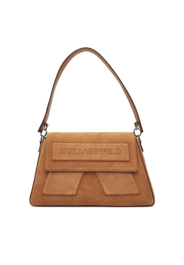 Karl Lagerfeld - KARL LAGERFELD Torebka A3W30064 Brązowy. Kolor: brązowy. Materiał: skórzane, zamszowe