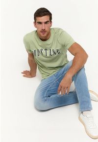 Męskie Spodnie Jeansowe Mustang Style Washington Straight Denim Blue 1014877 5000 313