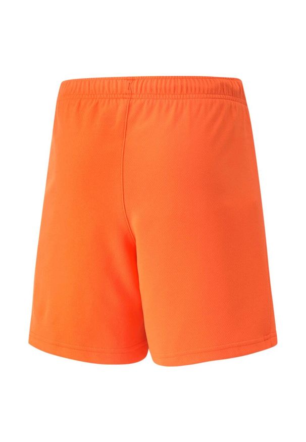 Spodenki dla dzieci Puma teamRISE Short Jr. Kolor: czarny, pomarańczowy, wielokolorowy. Styl: sportowy