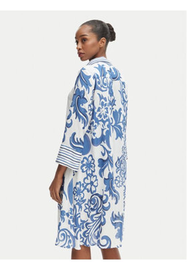 Iconique Sukienka koszulowa Romina IC26-037 Niebieski Regular Fit. Kolor: niebieski. Materiał: wiskoza. Typ sukienki: koszulowe