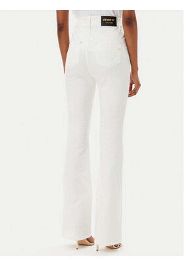 MET Jeansy M10 253PT Biały Regular Fit. Kolor: biały