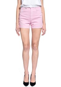 Wrangler - DAMSKIE SZORTY WRANGLER SHORT W22DW1P10. Kolor: różowy #9