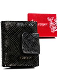 LORENTI - Portfel damski Lorenti 42329-MKR czarny. Kolor: czarny