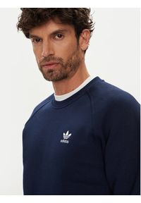 Adidas - adidas Bluza Trefoil Essentials IY4935 Granatowy Regular Fit. Kolor: niebieski. Materiał: bawełna #5
