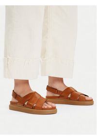 Clarks Sandały Aristella Sun 26181258 Brązowy. Kolor: brązowy. Materiał: skóra #3