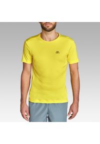 KALENJI - Koszulka do biegania męska Kalenji Dry. Kolor: żółty. Materiał: materiał, poliester #1