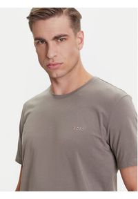 BOSS T-Shirt Mix&Match 50515312 Brązowy Regular Fit. Kolor: brązowy. Materiał: bawełna