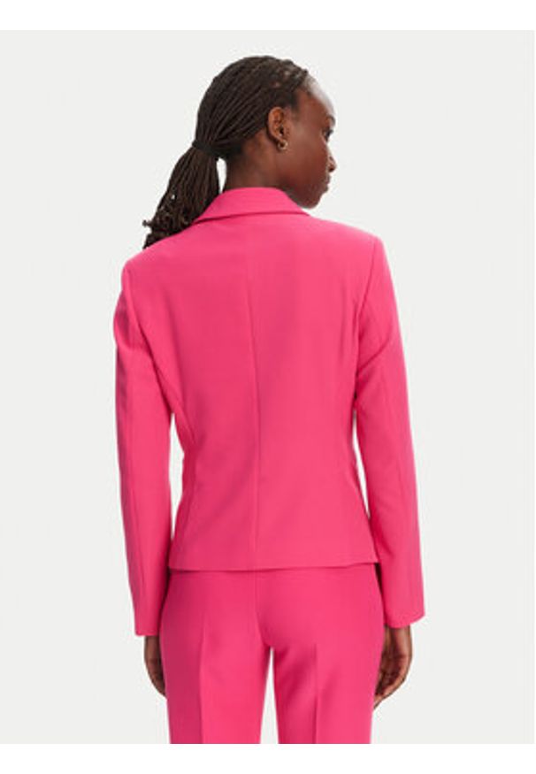 Hugo - HUGO Marynarka Agonia-1 50539976 Różowy Slim Fit. Kolor: różowy. Materiał: syntetyk