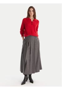 Marella Sweter Danger 2523366374 Czerwony Regular Fit. Kolor: czerwony. Materiał: syntetyk