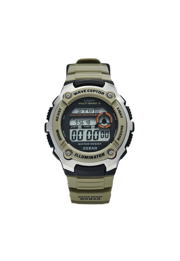 Casio Zegarek WV-200R-5AEF Khaki. Kolor: brązowy