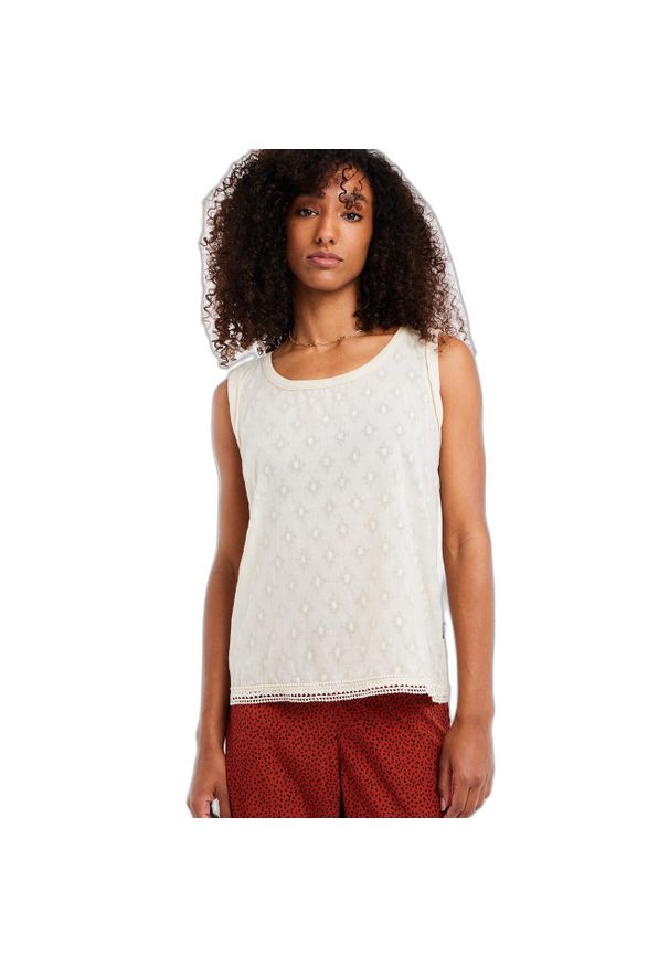 Damski tank top Protest Prtjonny. Kolor: biały. Sport: turystyka piesza