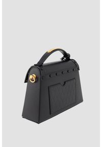 Balmain - BALMAIN Czarna torebka B-buzz Dynasty-cuir. Kolor: czarny. Materiał: skórzane. Styl: elegancki. Rodzaj torebki: na ramię #3