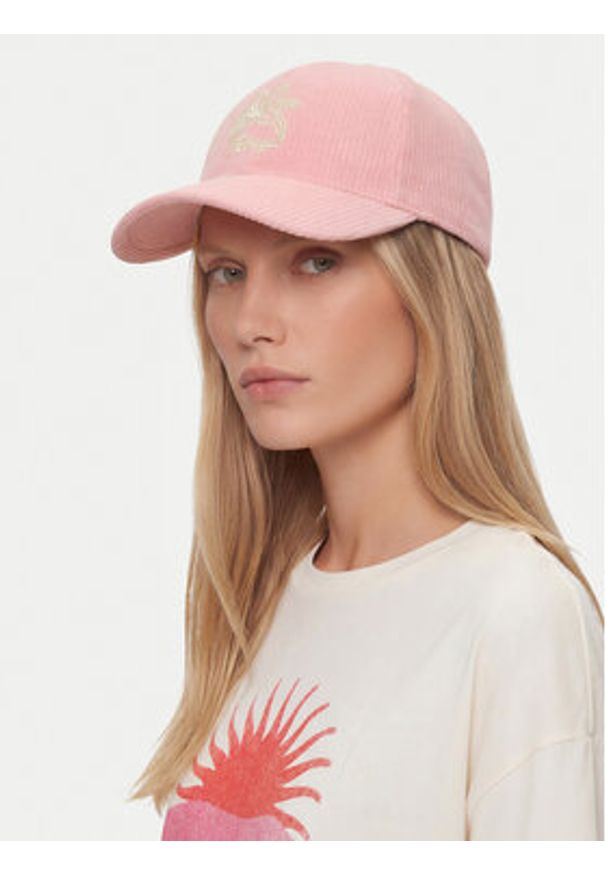 Roxy Czapka z daszkiem CWBEO-RX-W3-002-SS26 Różowy. Kolor: różowy. Materiał: poliester