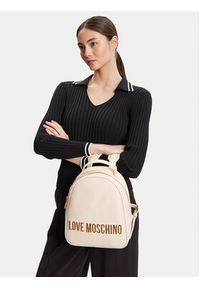Love Moschino - LOVE MOSCHINO Plecak JC4197PP1NKD0110 Beżowy. Kolor: beżowy. Materiał: skóra