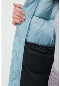 columbia - Columbia kurtka damska kolor niebieski zimowa. Kolor: niebieski. Materiał: włókno, materiał. Sezon: zima #4